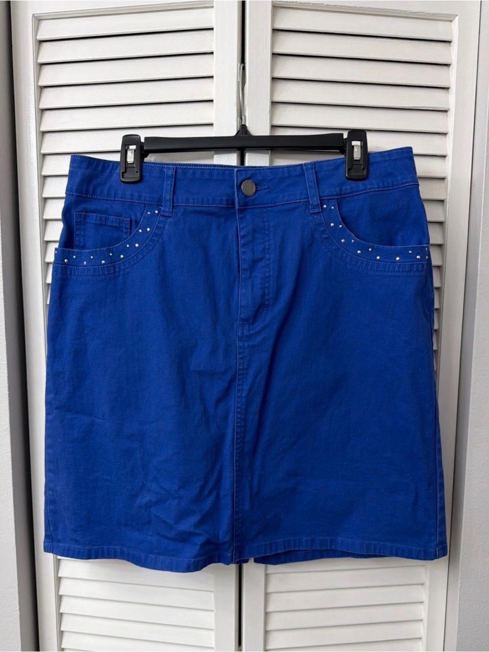 Riders by Lee Royal Blue Miniskirt (EUC/size 14)